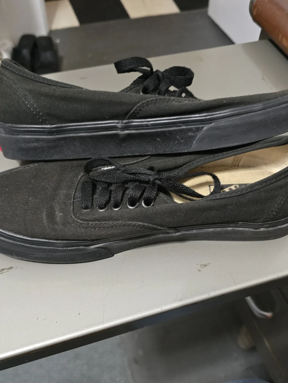 Vans Black Canvas Low-Top Sneakers